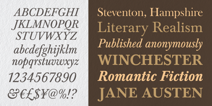 Baskerville Font Poster 3